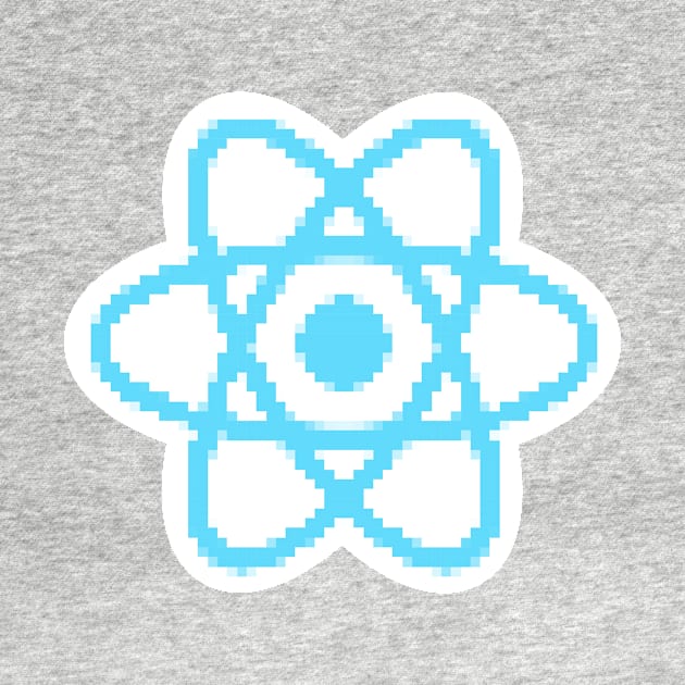 Pixel React JS logo by hipstuff